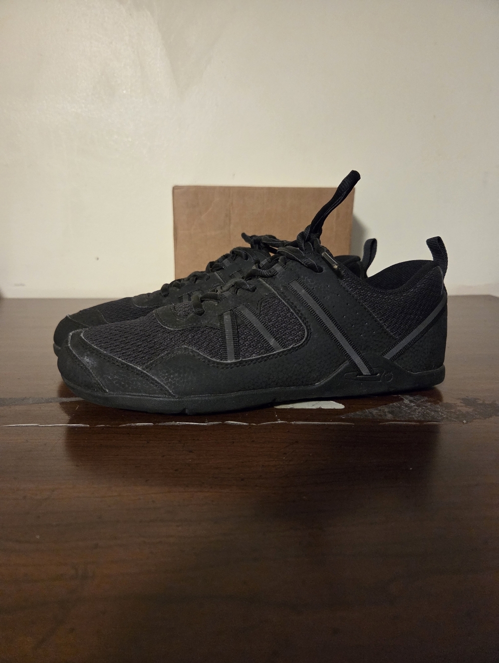 Xero Shoes Prio Black Lace Up Minimalist Running Sneakers Men's 6.5 EUC